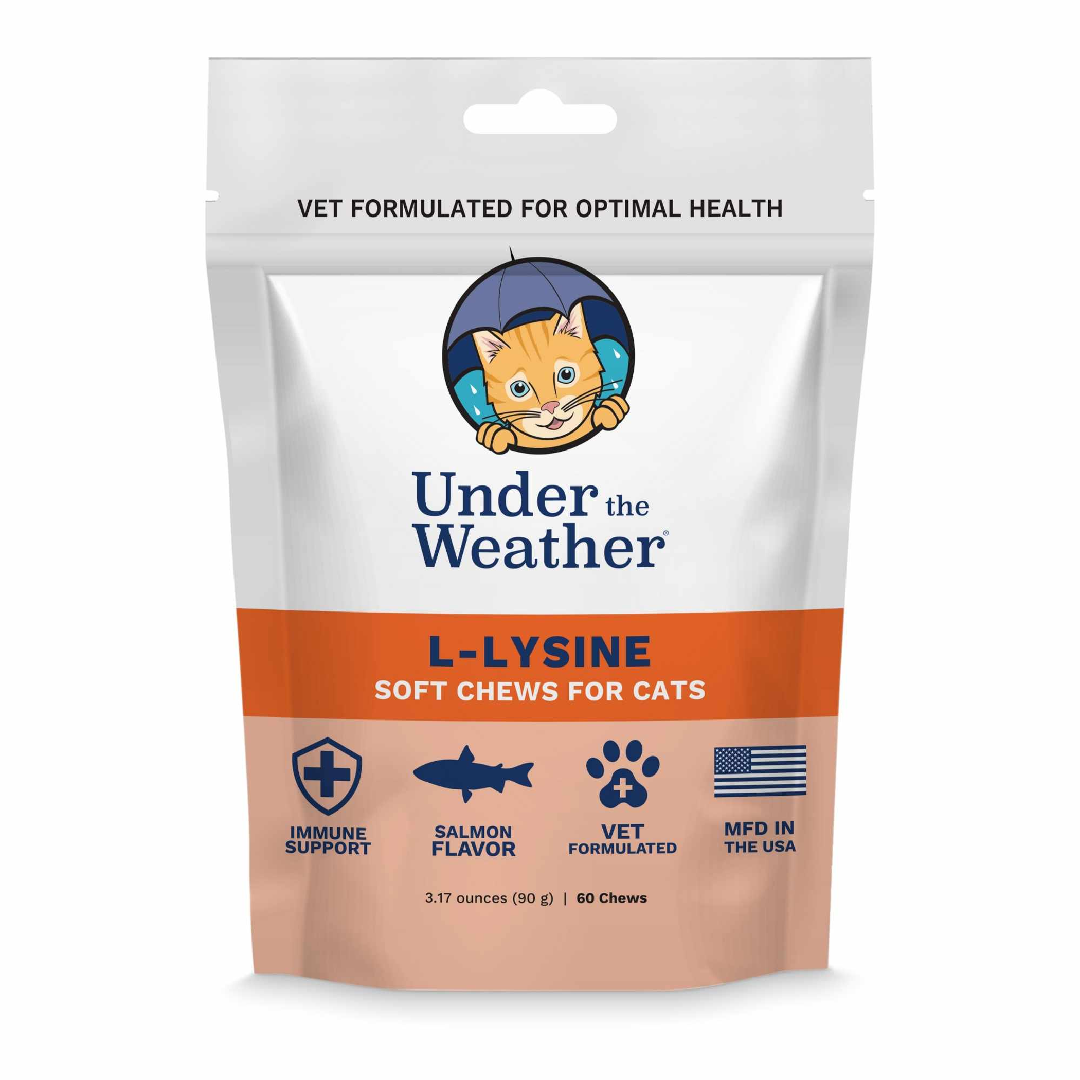Under the Weather Cat L-Lysine Chews 60 ct. Under the Weather