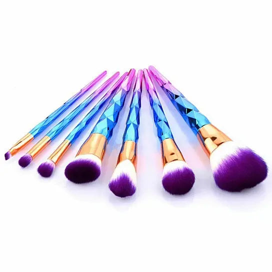 Unicorn Exotic Beauty Enhancer Cosmetic Brush Set of 7 Vista Shops