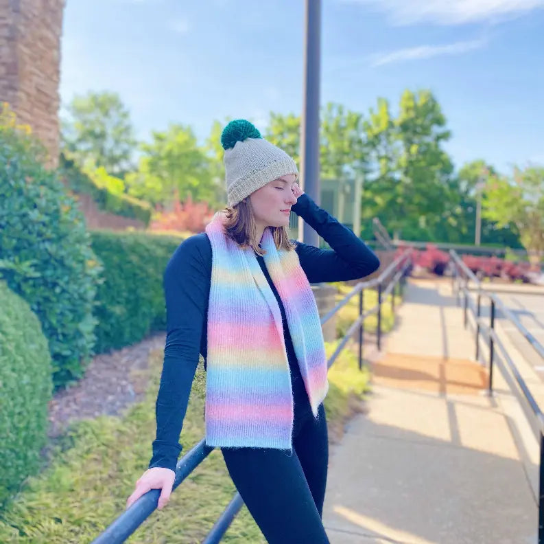 Unicorn In My Dream Cozy Knit Scarf Ellison+Young