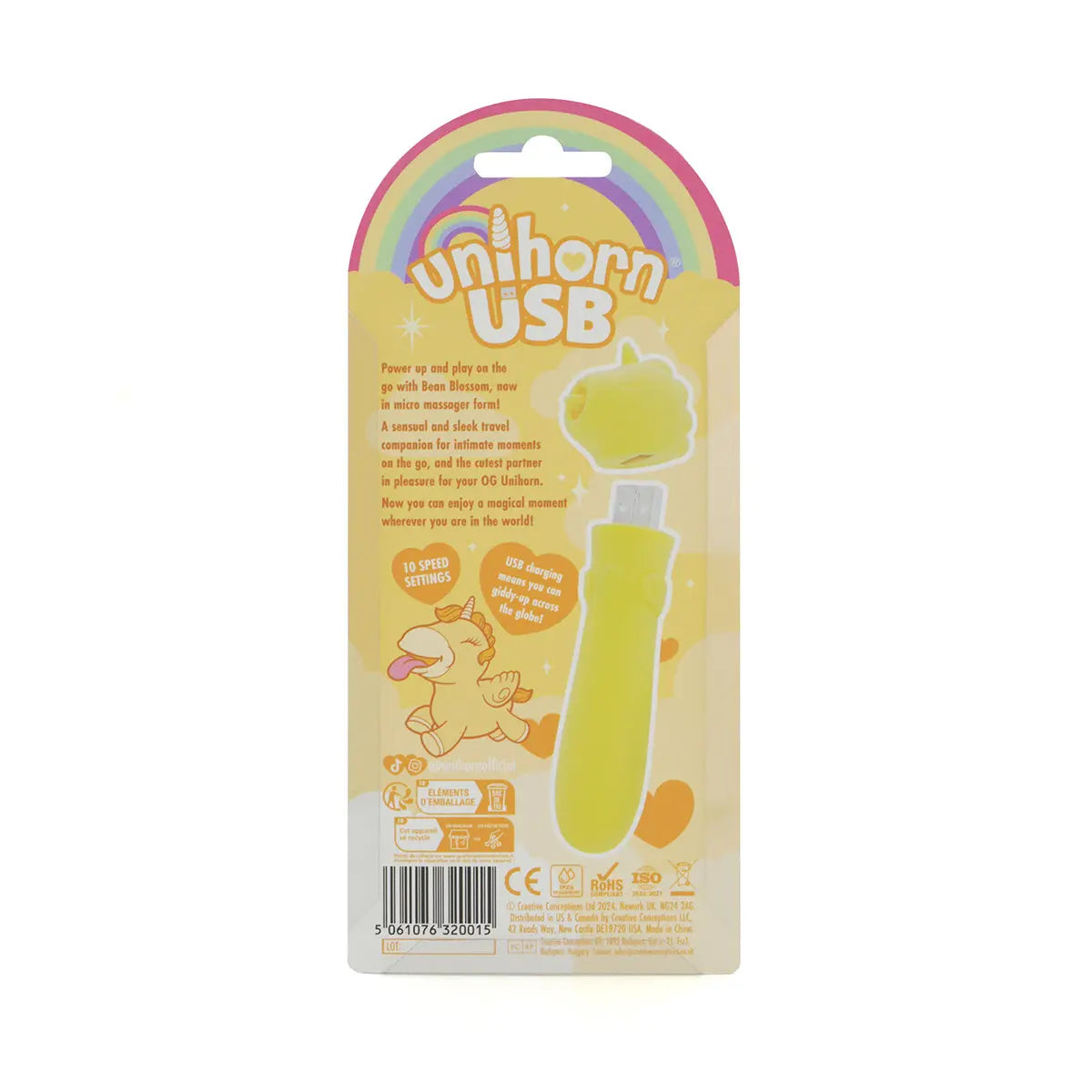 Unihorn USB Bullet Bean Blossom Yellow - GreatEagleInc