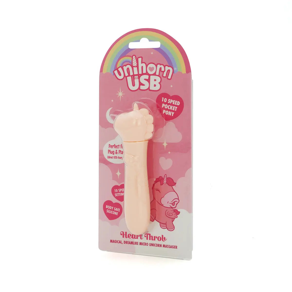 Unihorn USB Bullet Heart Throb Pink/Peach - GreatEagleInc