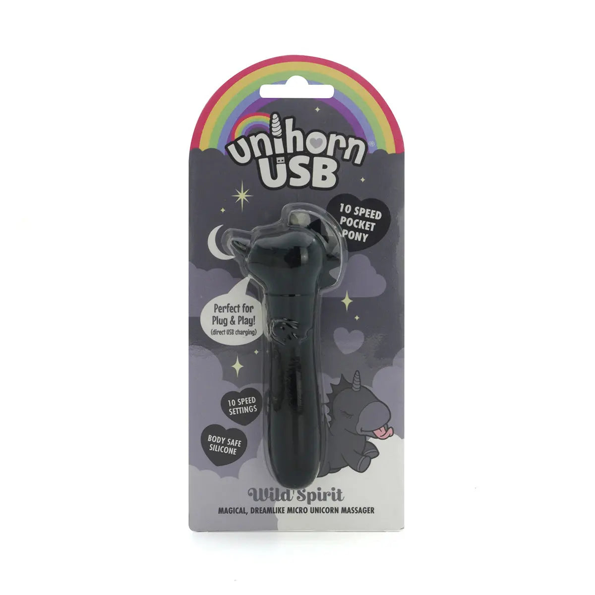 Unihorn USB Bullet Wild Spirit Black Creative Conceptions
