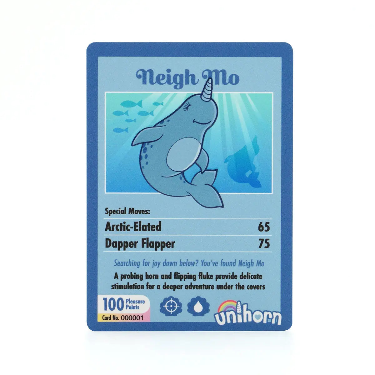 Unihorn of the Sea Neigh Mo The Narwhal Blue - GreatEagleInc