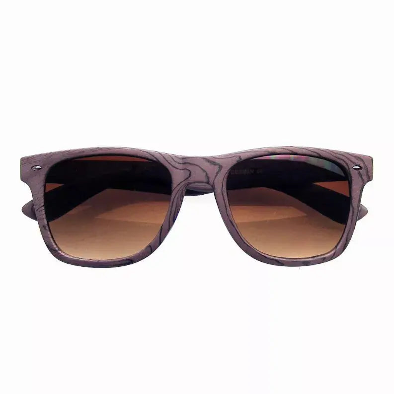 Unique Style Indie Fashion Wood Print Retro Horned Rim Sunglasses Sunglass Memphis