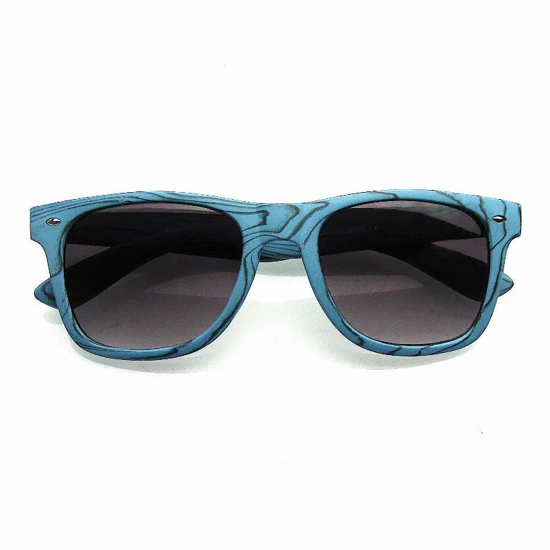 Unique Style Indie Fashion Wood Print Retro Horned Rim Sunglasses Sunglass Memphis