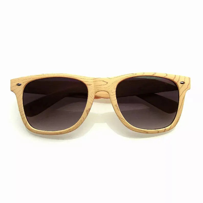 Unique Style Indie Fashion Wood Print Retro Horned Rim Sunglasses Sunglass Memphis
