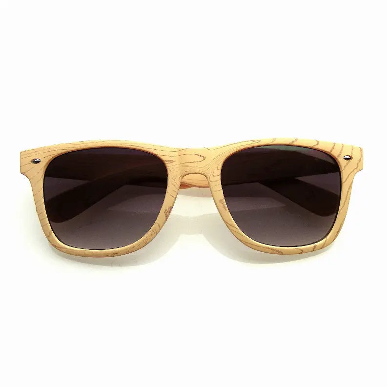 Unique Style Indie Fashion Wood Print Retro Horned Rim Sunglasses Sunglass Memphis