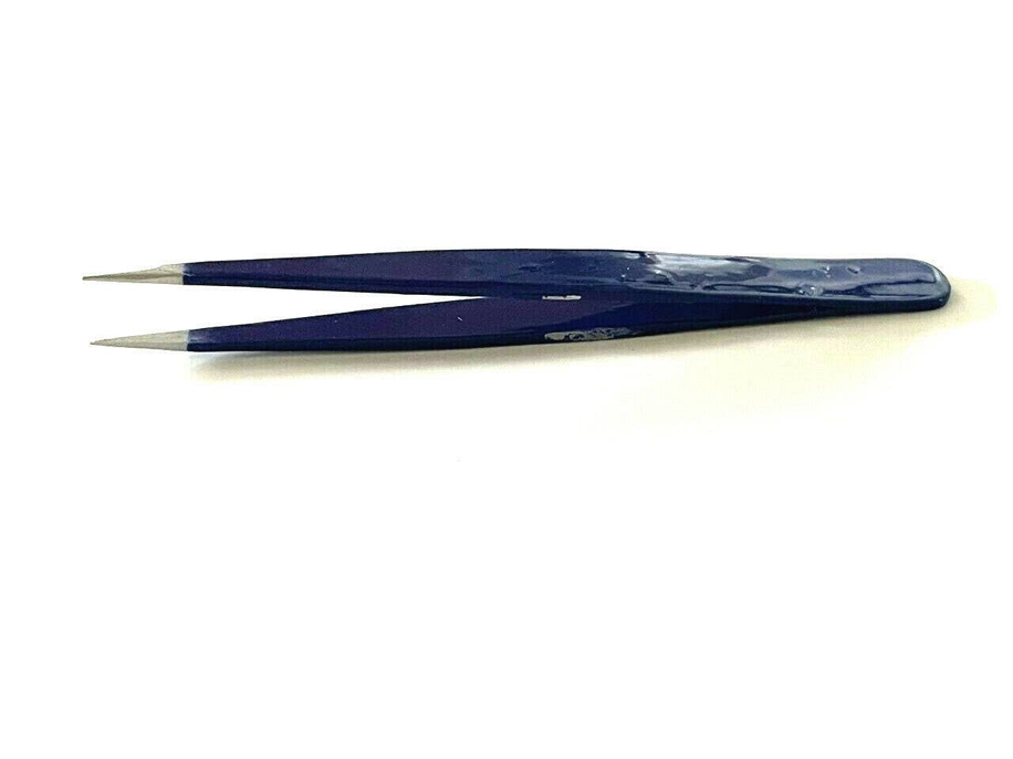 Unisex Eyebrow Hair Removal Tweezers Pointed Tip Navy Blue Color Hashir Products
