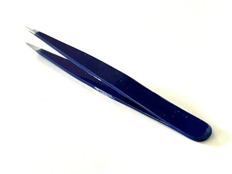 Unisex Eyebrow Hair Removal Tweezers Pointed Tip Navy Blue Color Hashir Products