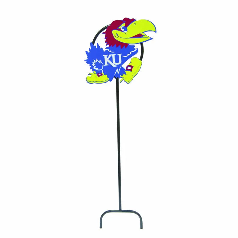 University of Kansas Jayhawk Wrought Iron Yard Decor LRT SALES