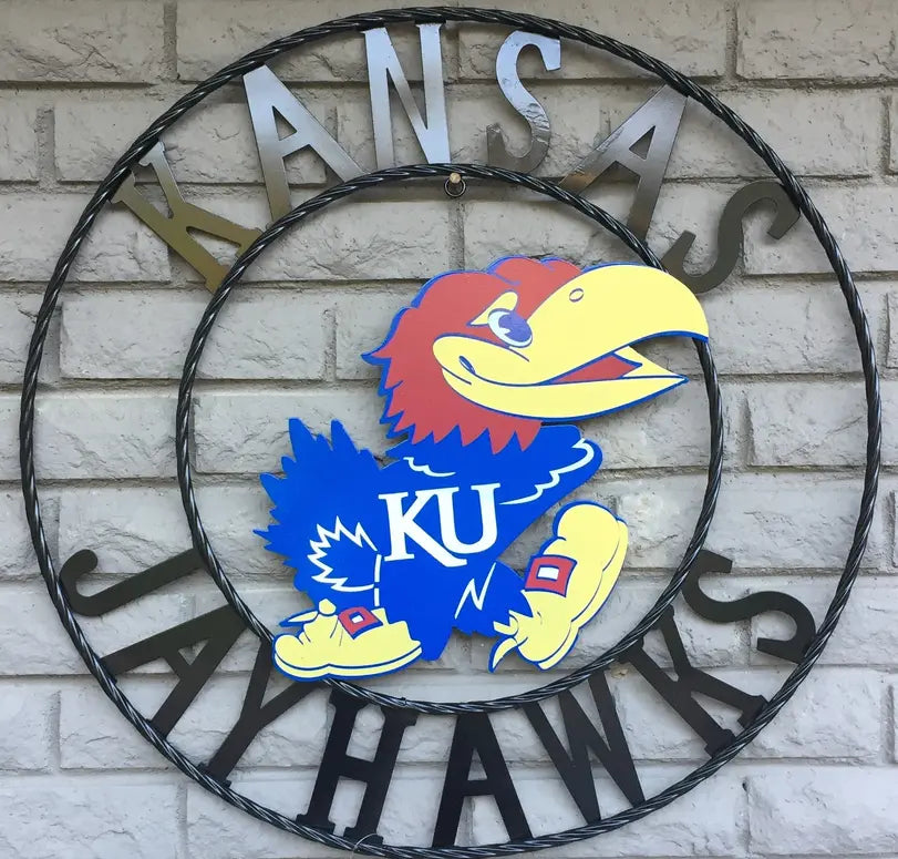 University of Kansas Jayhawks Wrought Iron Wall Decor LRT SALES