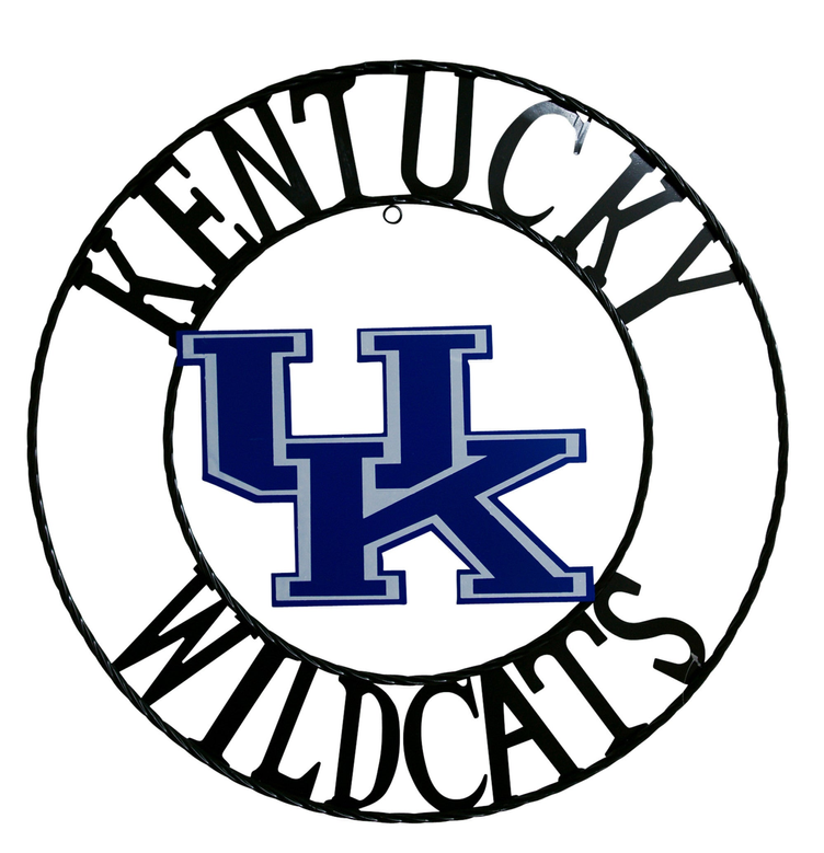 University of Kentucky Wildcats Wrought Iron Wall Decor LRT SALES