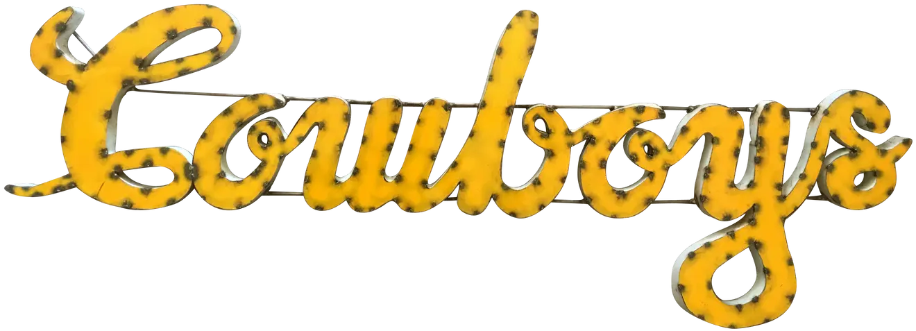 University of Wyoming "Cowboys" Recycled Metal Wall Decor LRT SALES