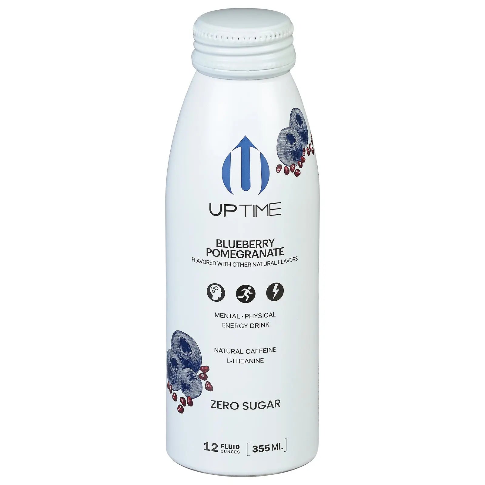 Uptime Energy - Energy Drink Blueberry Pom Ns - Case Of 12-12 Fz Uptime Energy