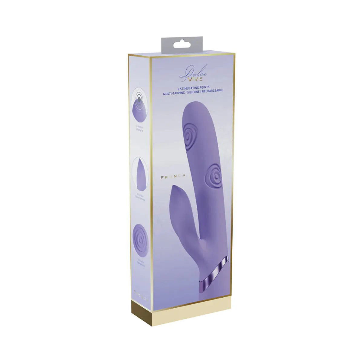 VIVE Fronda Rech G-Spot TapLeaf Clit Lav - GreatEagleInc