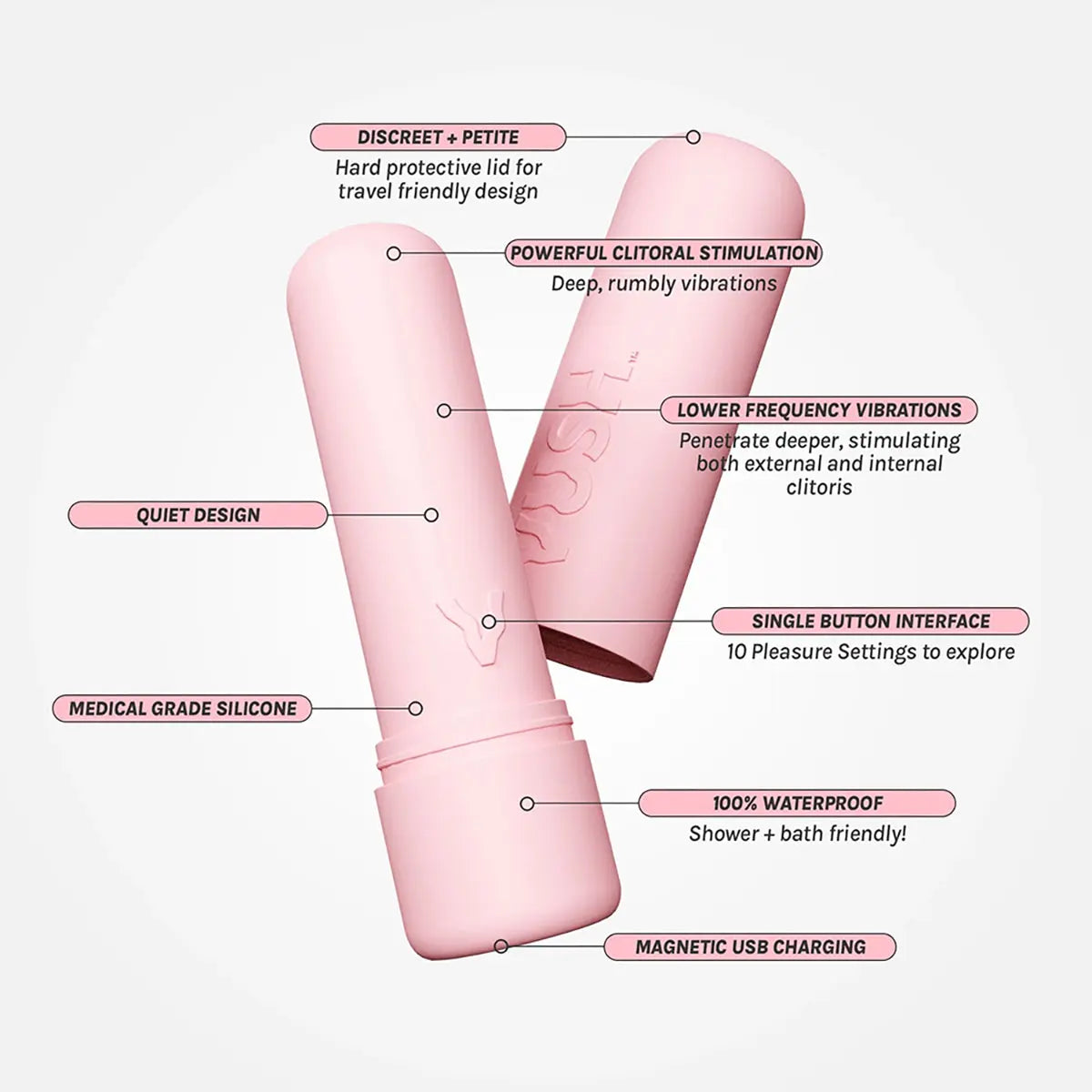 VUSH Gloss Bullet Vibrator VUSH