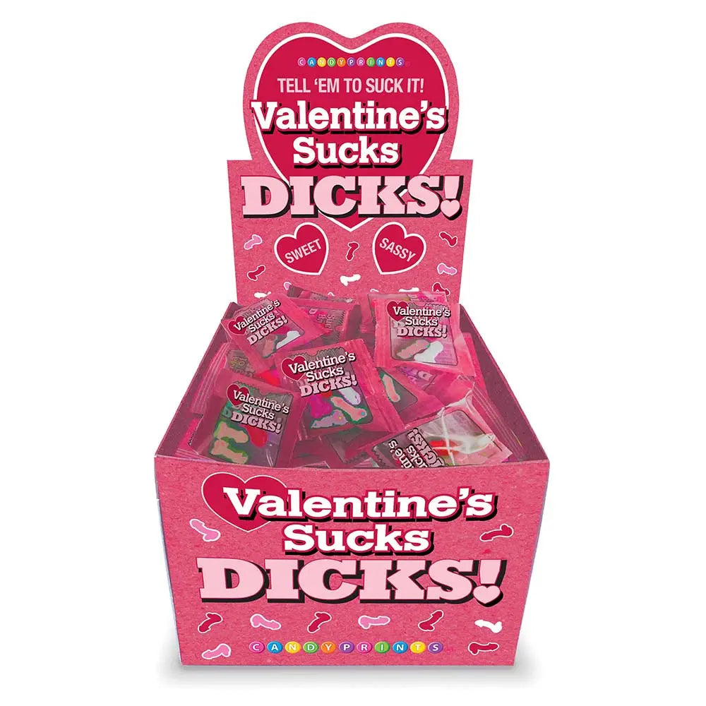 Valentine's Sucks Dicks 100-Pack Display Little Genie