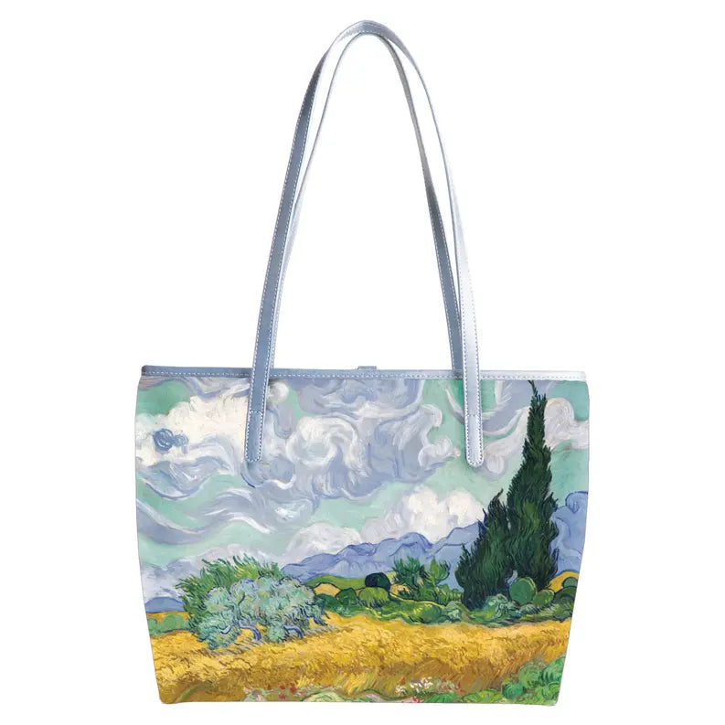 Van Gogh Wheatfield College/Shoulder Tote Bag Signare USA
