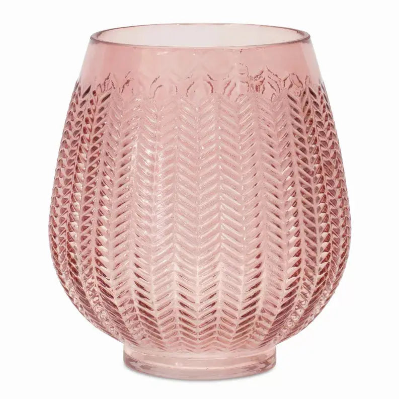 Vase 7"D x 8"H Glass Melrose Intl.