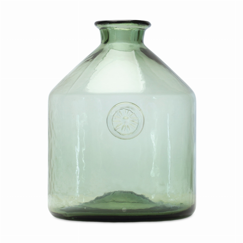Vase 7"D x 9"H Glass Melrose Intl.