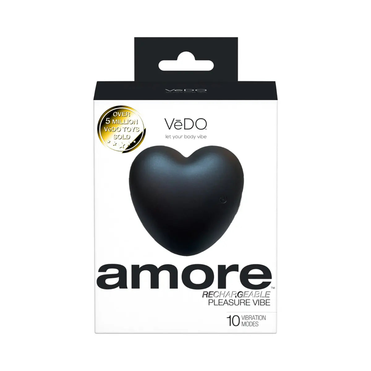 VeDO Amore Rechargeable Pleasure Vibe Black - GreatEagleInc