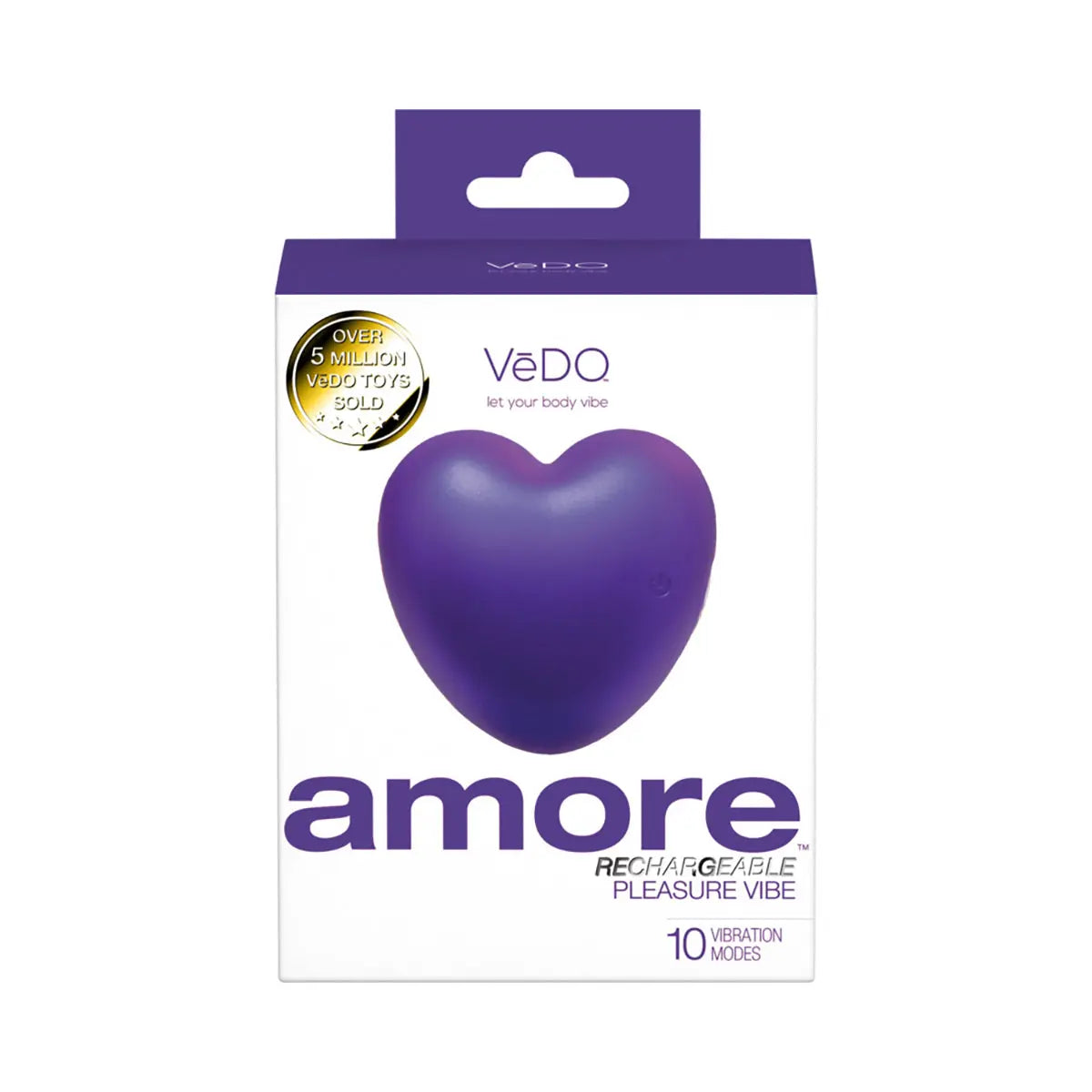 VeDO Amore Rechargeable Pleasure Vibe Purple - GreatEagleInc