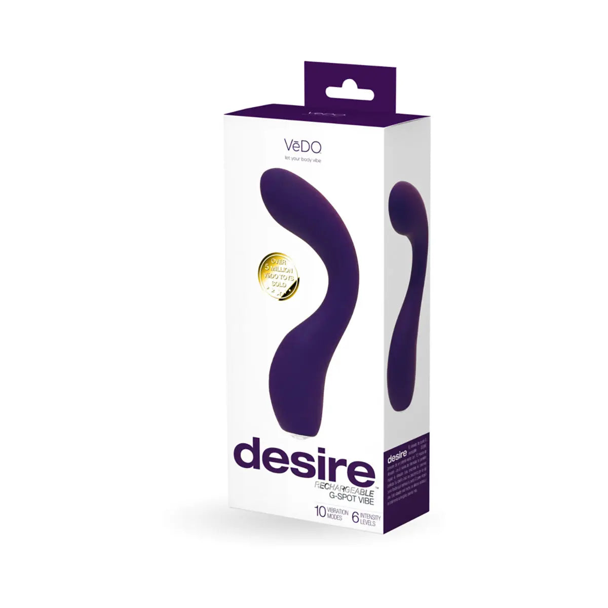 VeDO Desire Rechargeable Gspot Vibe Purple VeDO