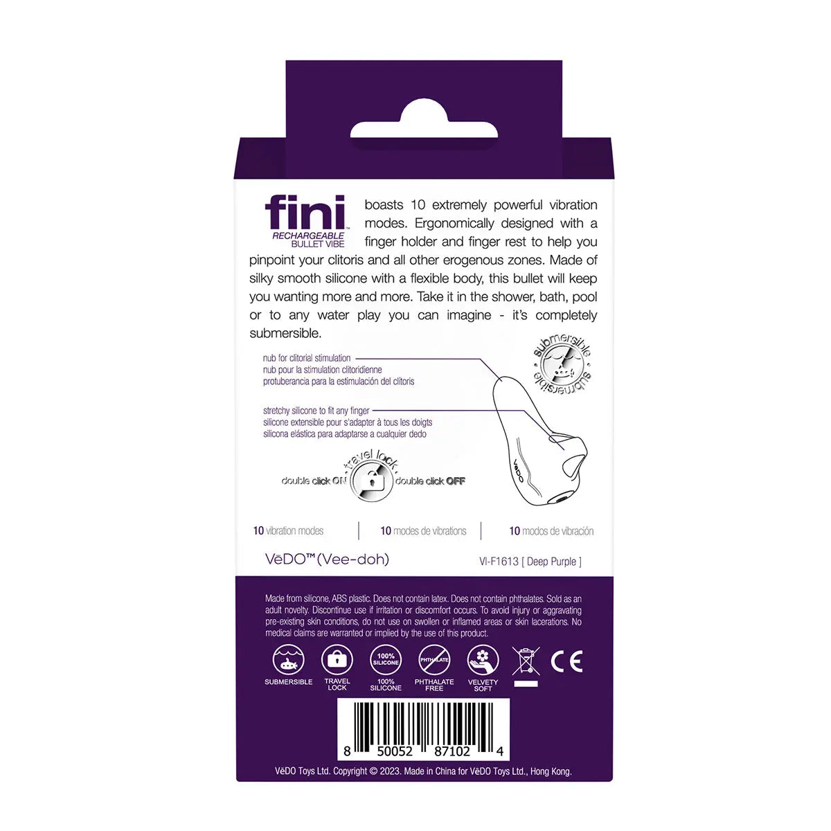 VeDO Fini Bullet Vibe - Purple VeDO