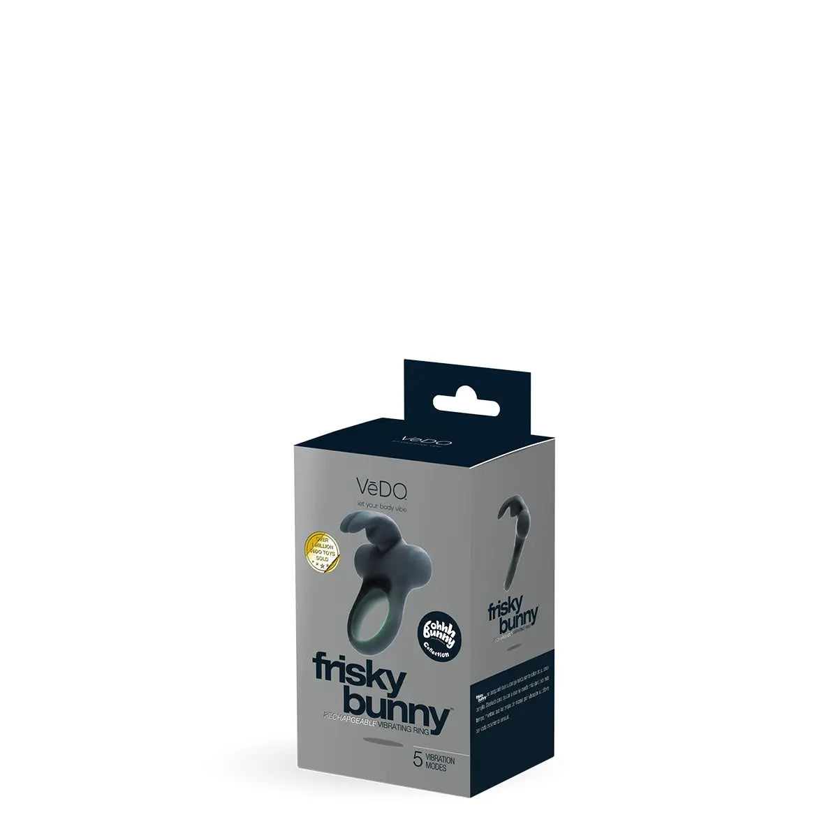 VeDO Frisky Bunny C-Ring - Black - GreatEagleInc