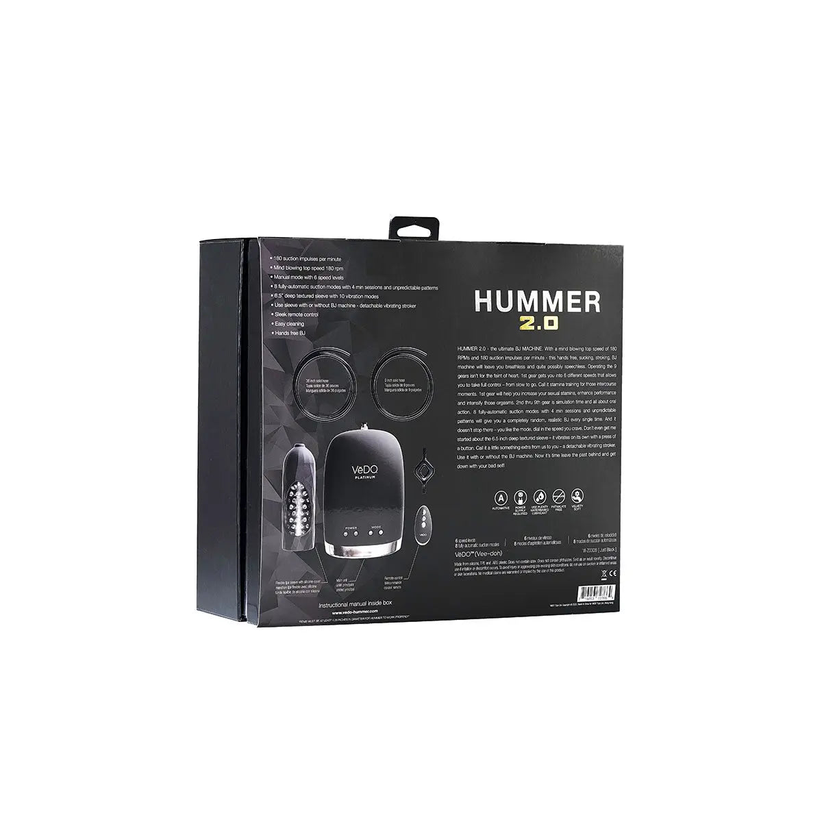 VeDO Hummer 2.0 Ultimate BJ Machine - GreatEagleInc