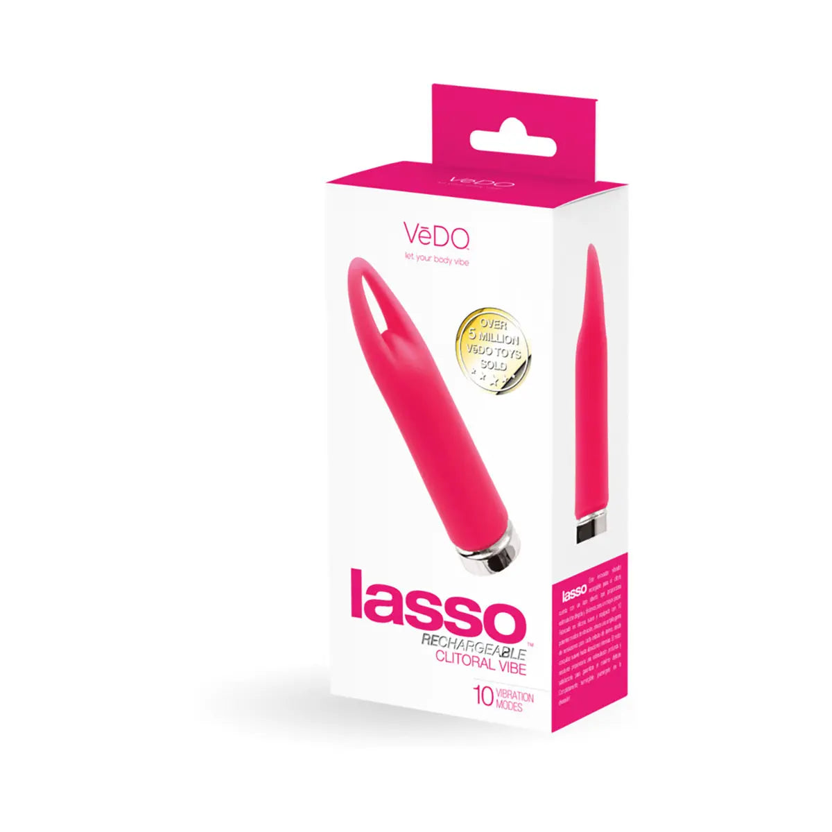 VeDO Lasso Rechargeable Bullet Vibe Pink VeDO