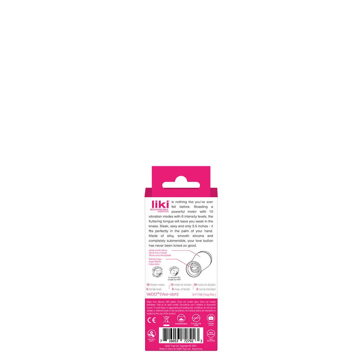 VeDO Liki Vibe - Foxy Pink - GreatEagleInc