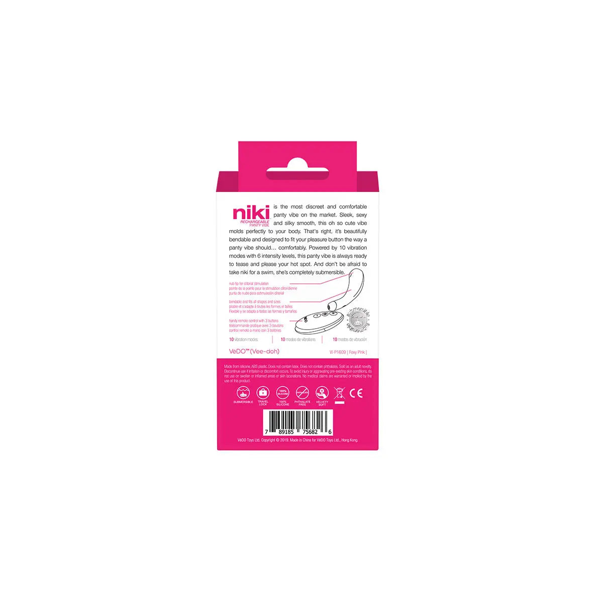 VeDO Niki Panty Vibe - Pink - GreatEagleInc