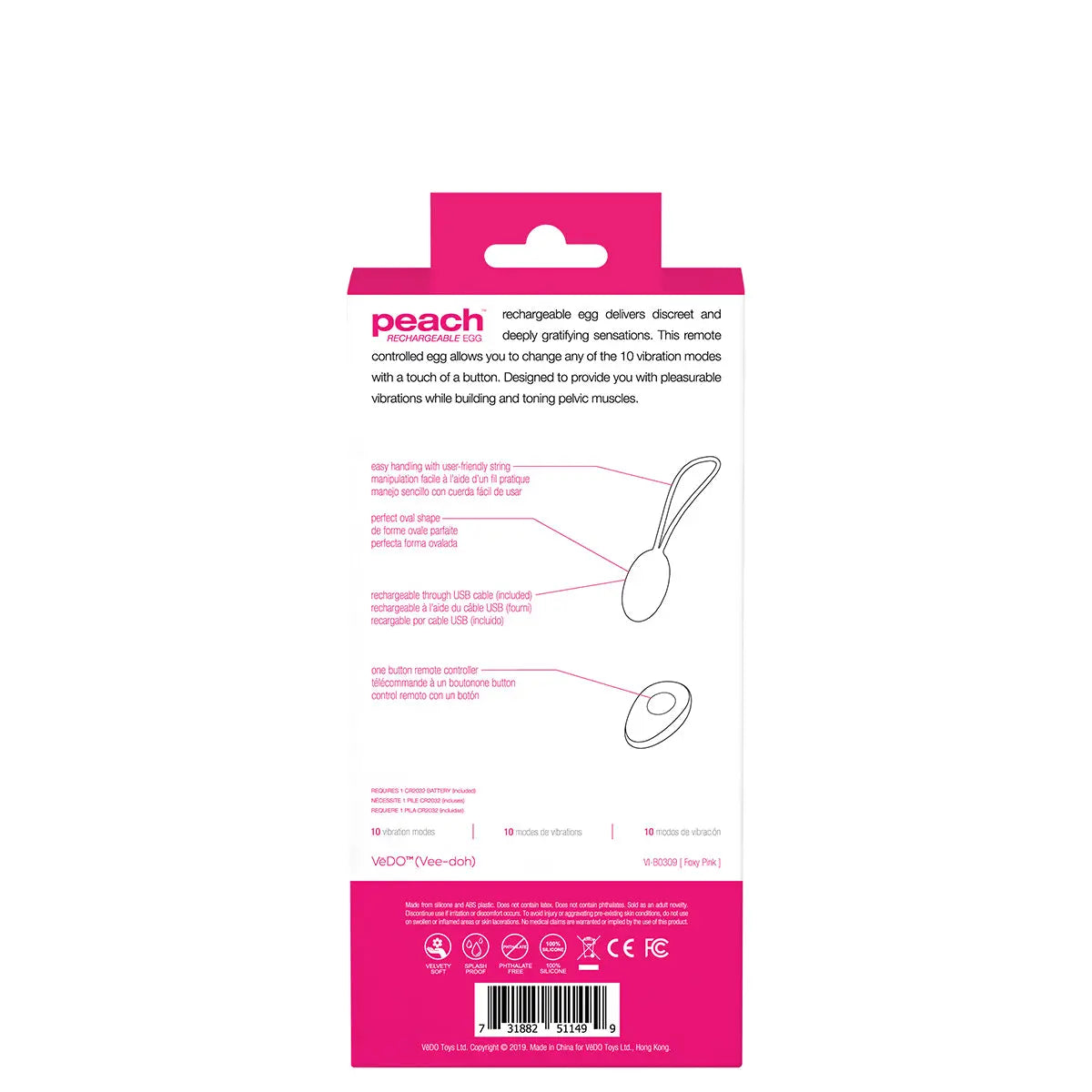 VeDO Peach Egg  - Pink VeDO