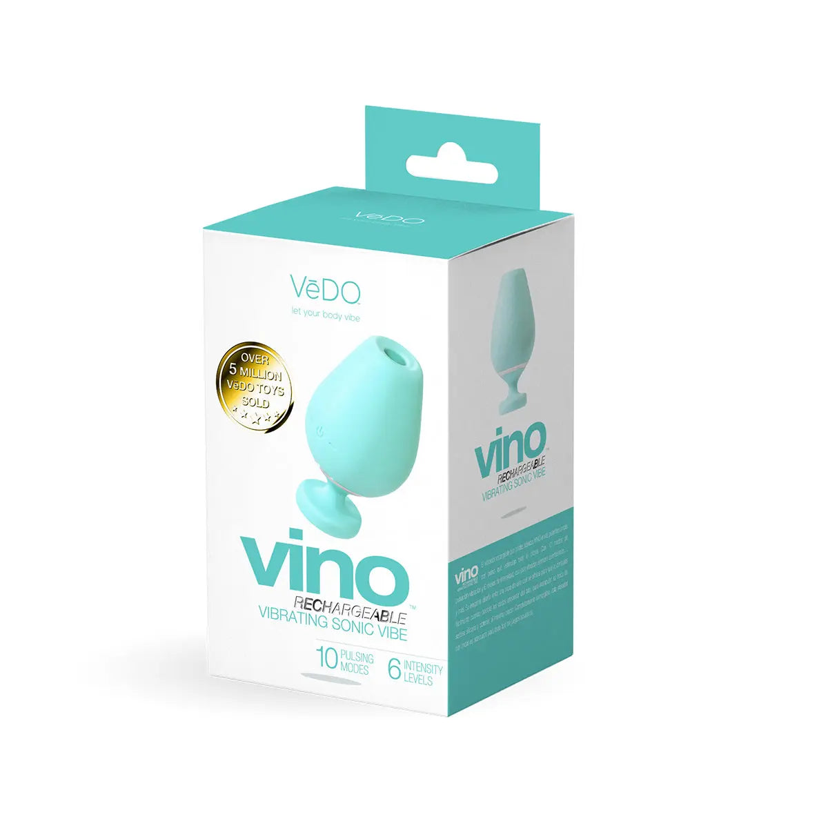 VeDO Vino Vibrating Sonic Vibe - Turquoise VeDO