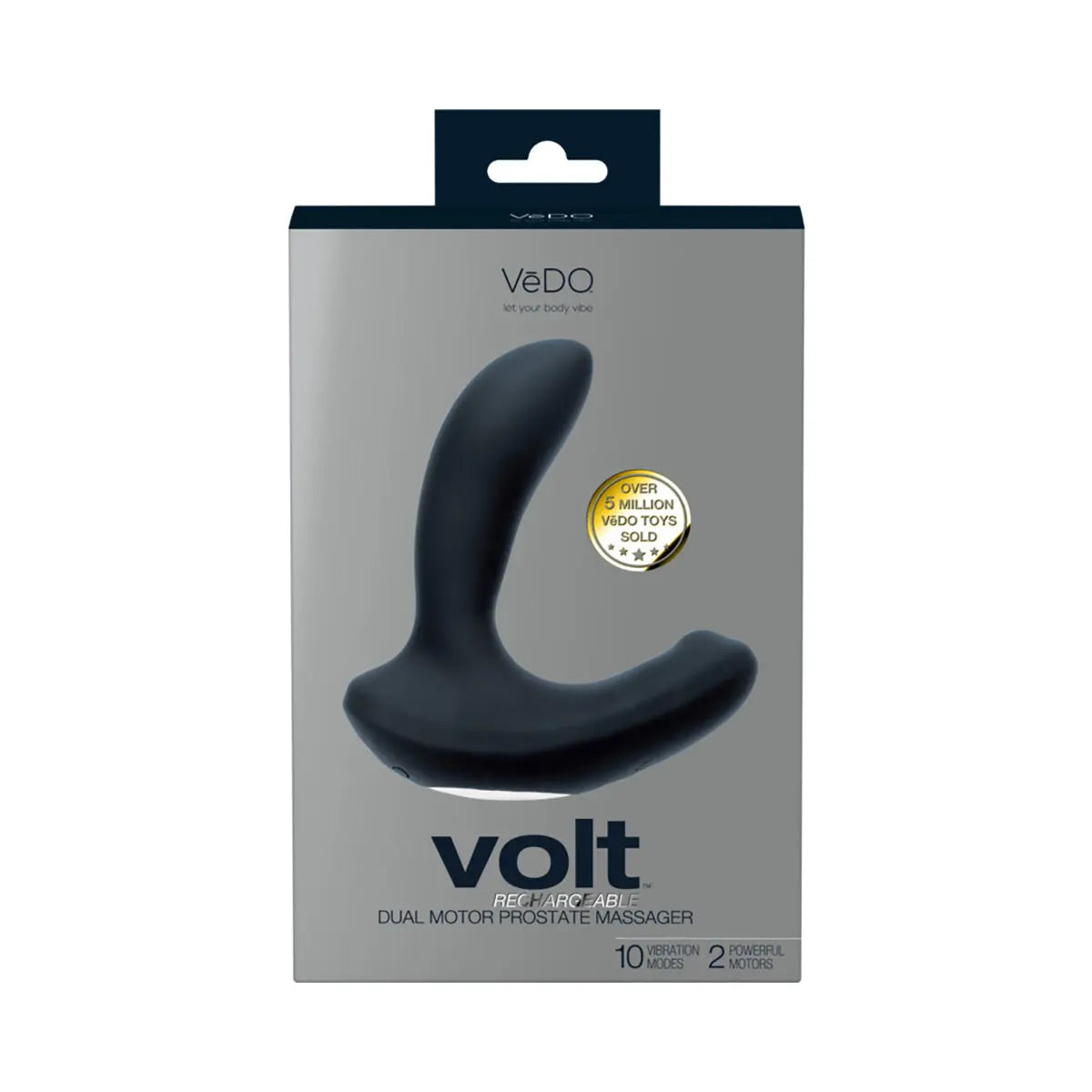 VeDO Volt Rechargeable Prostate Vibe Black - GreatEagleInc