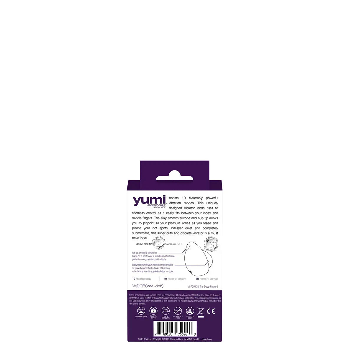 VeDO Yumi Finger Vibe - Purple - GreatEagleInc