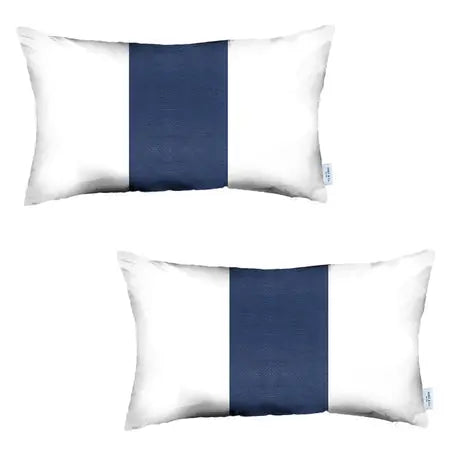 Vegan Faux Leather Detailed Throw Pillow Covers MIKE & Co. NEW YORK