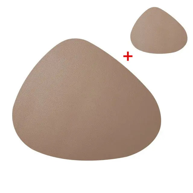 Vegan Leather Placemat and Coaster Cocus Pocus
