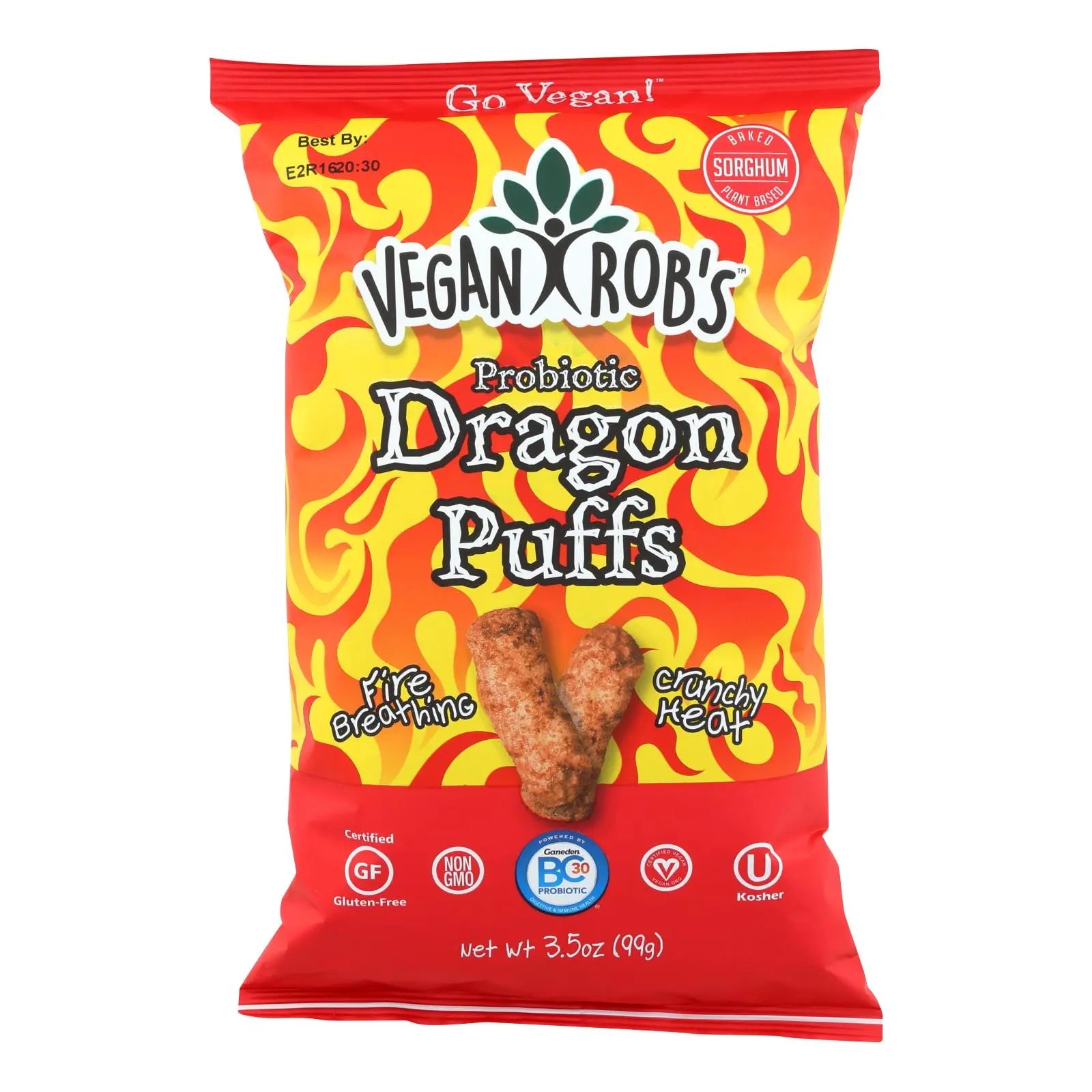 Vegan Rob's - Puffs Dragon - Case Of 12 - 3.5 Oz Vegan Rob's