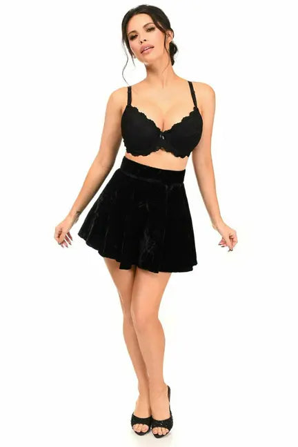 Velvet Skirt Daisy Corsets