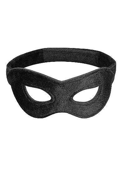 Velvet & Velcro Eye Mask Adjustable Black SHOTS AMERICA