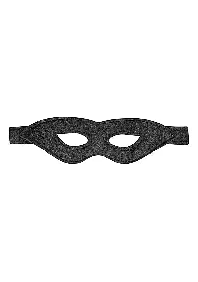 Velvet & Velcro Eye Mask Adjustable Black SHOTS AMERICA