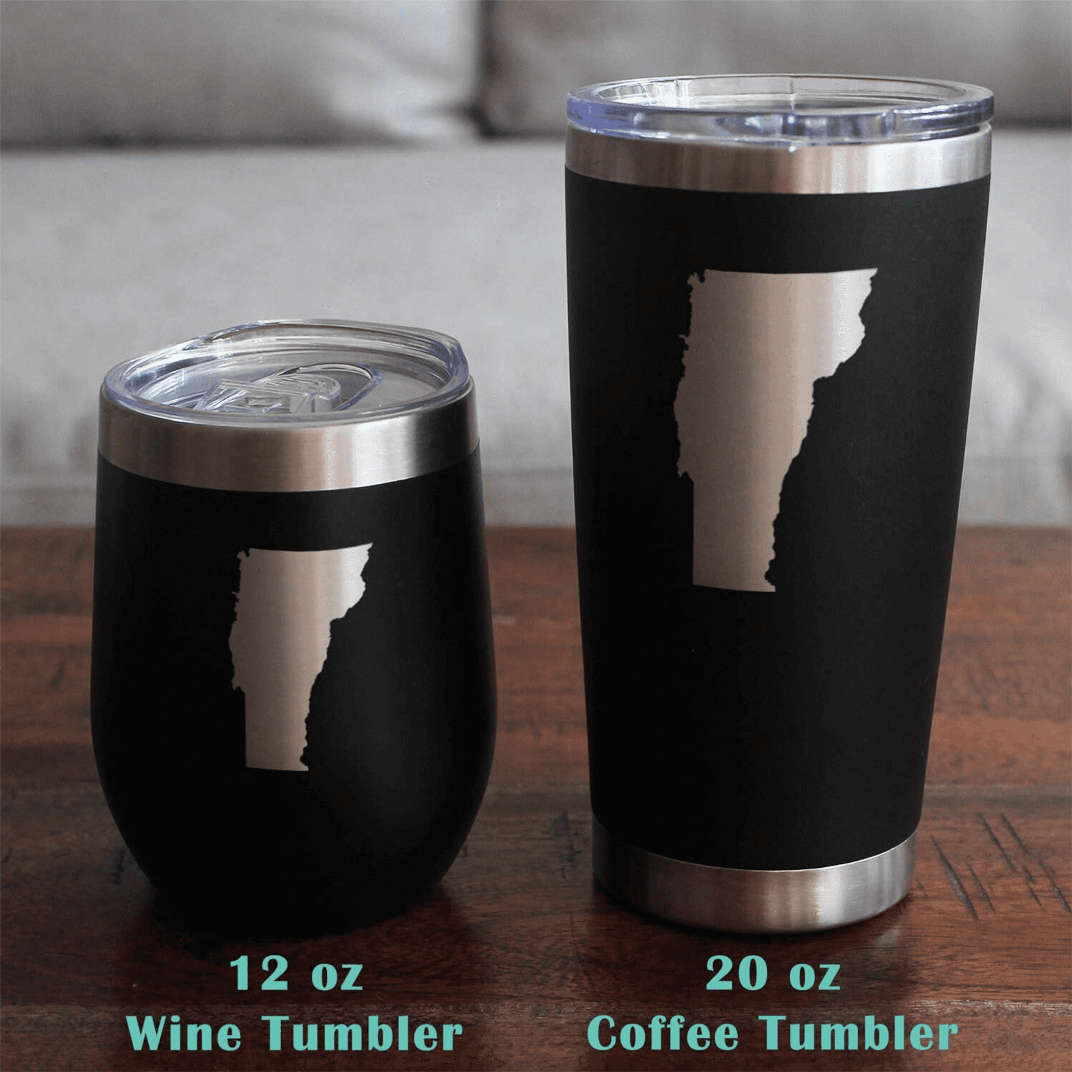 Vermont Outline Stemless Wine Glass - Vermonters Gifts Bevvee