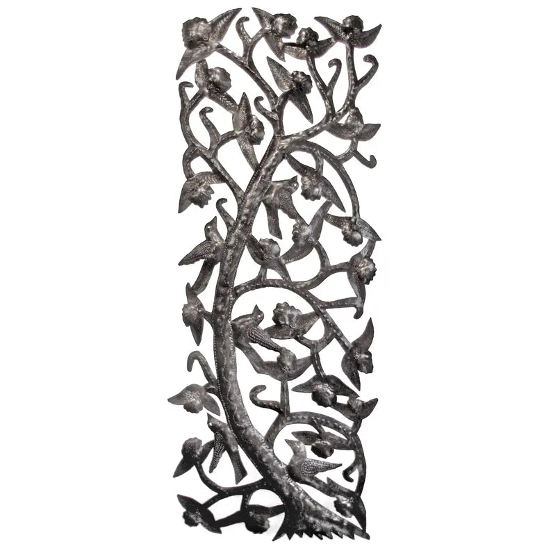 Vertical Tree with Birds Le Primitif Galleries