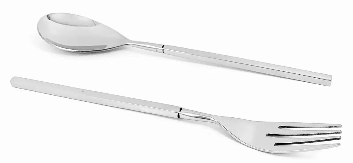 Vibhsa Stainless Steel Salad Fork and Dessert Spoon Set of 12 Classy R Us LLC