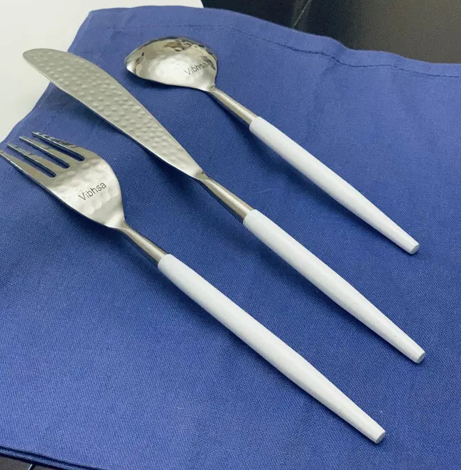 Vibhsa Stainless Steel Set of 18 Pieces (Dinner Knife, Dinner Fork, Soup Spoon) Classy R Us LLC