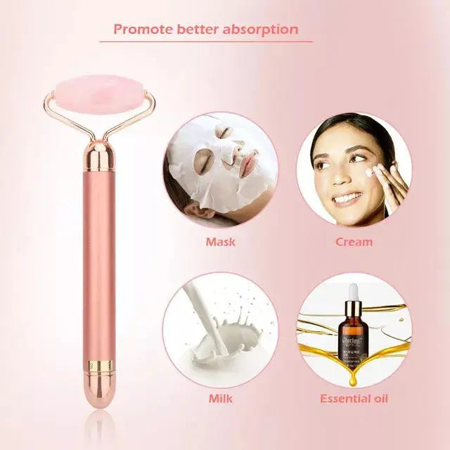 Vibra Beauty Vibrating Gemstone Roller And Magical Skin Care Massager Vista Shops