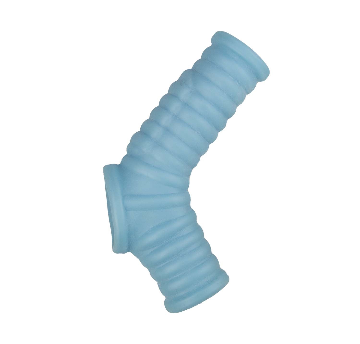 Vibrating Power Sleeve Ribbed Fit - Blue Nasstoys
