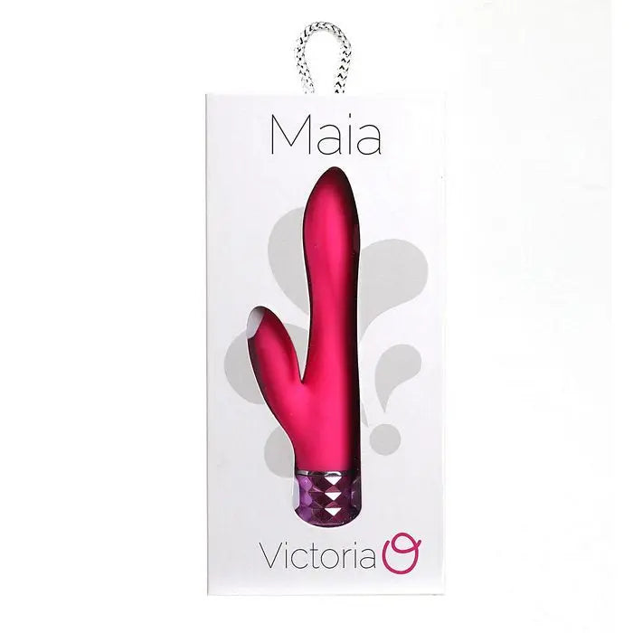 Victoria Rechargeable Silicone Dual Vibe Neon Pink Maia Toys